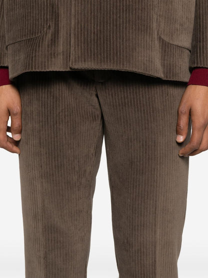 Corduroy drawstring trousers