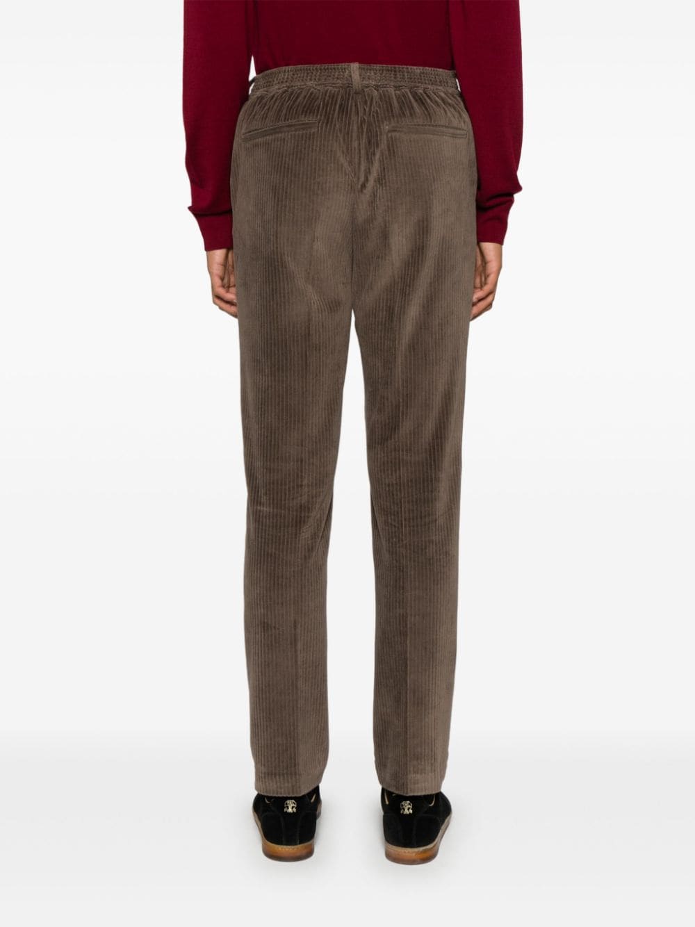 Corduroy drawstring trousers