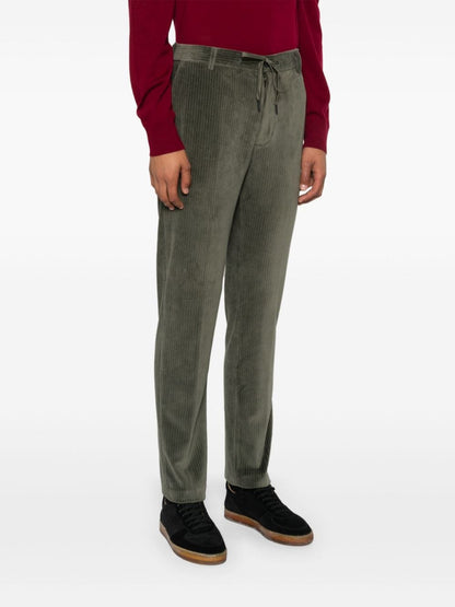 Corduroy drawstring trousers