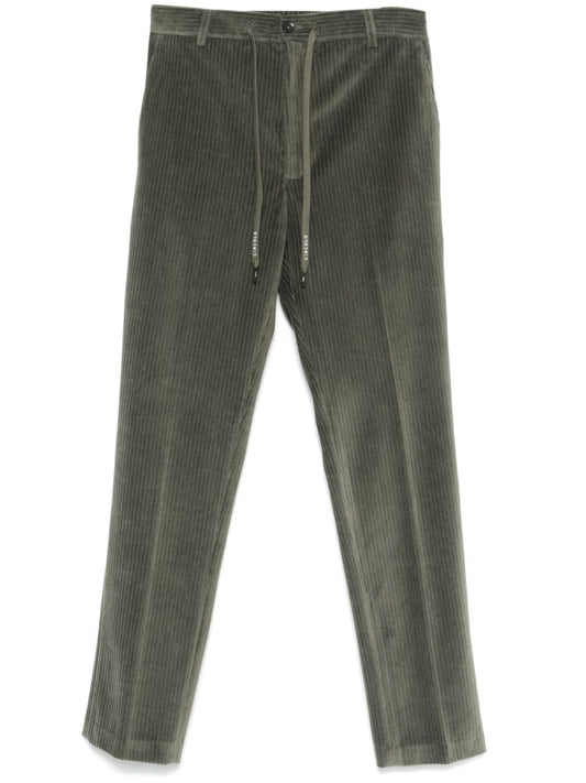 Corduroy drawstring trousers