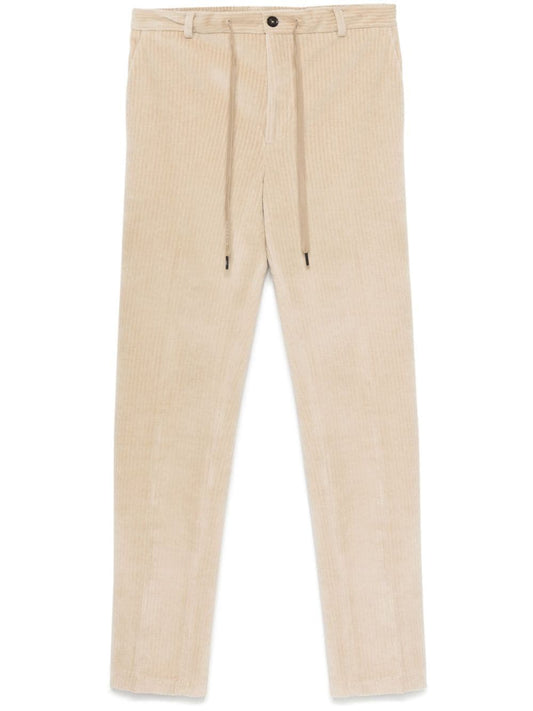 Corduroy drawstring trousers