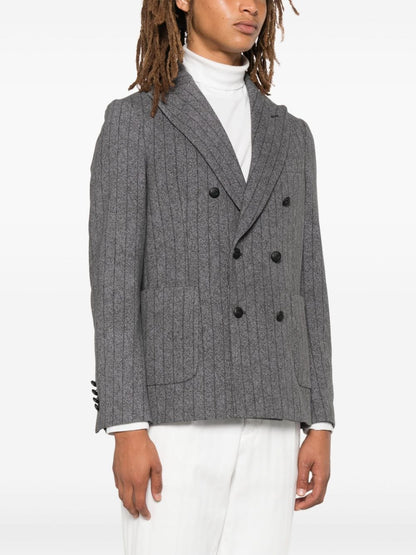 Cotton double-breasted jacket