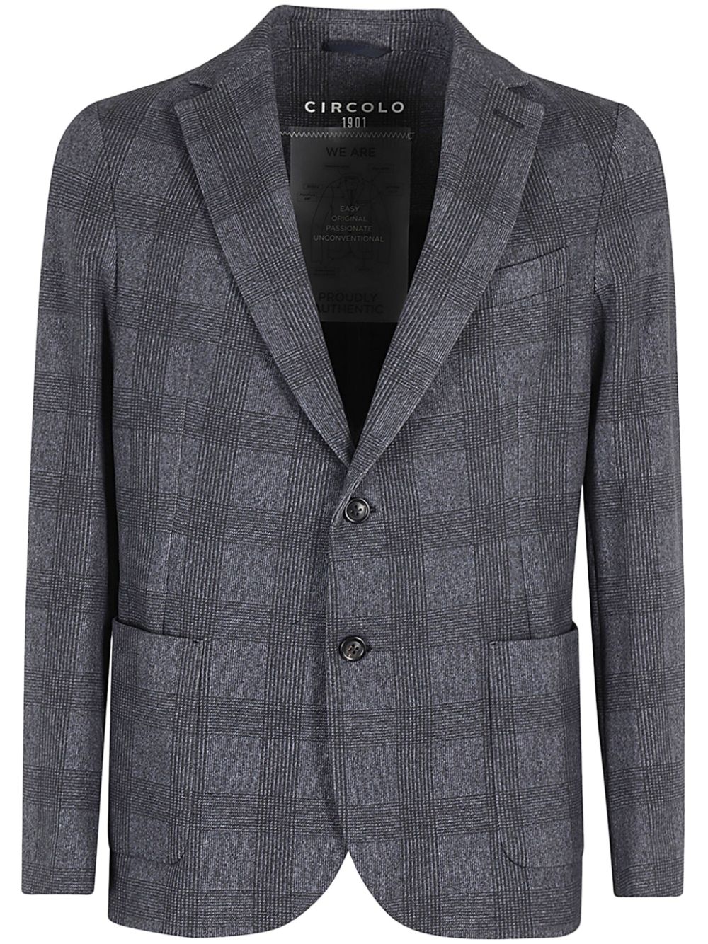 Cotton single-breasted jacket