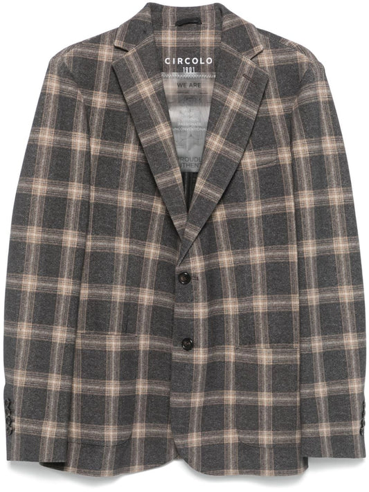 Cotton single-breasted jacket