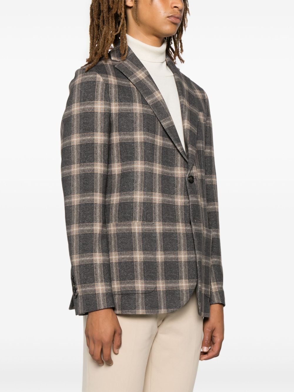 Cotton single-breasted jacket