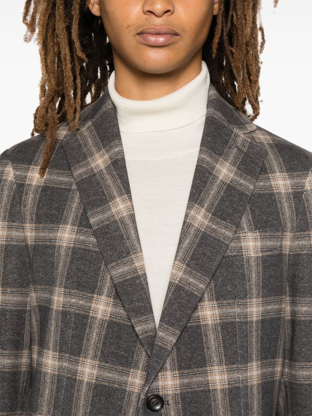 Cotton single-breasted jacket