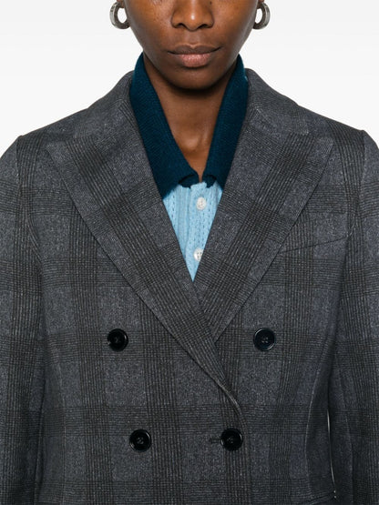 Cotton double-breasted jacket