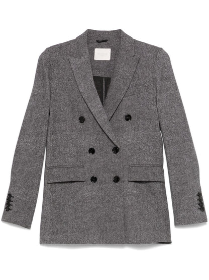 Cotton double-breasted jacket