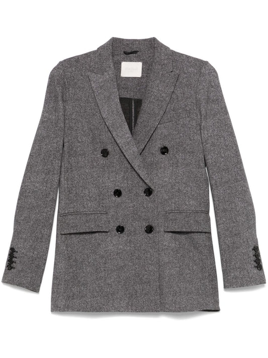 Cotton double-breasted jacket