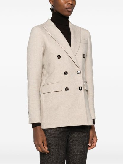 Cotton double-breasted jacket