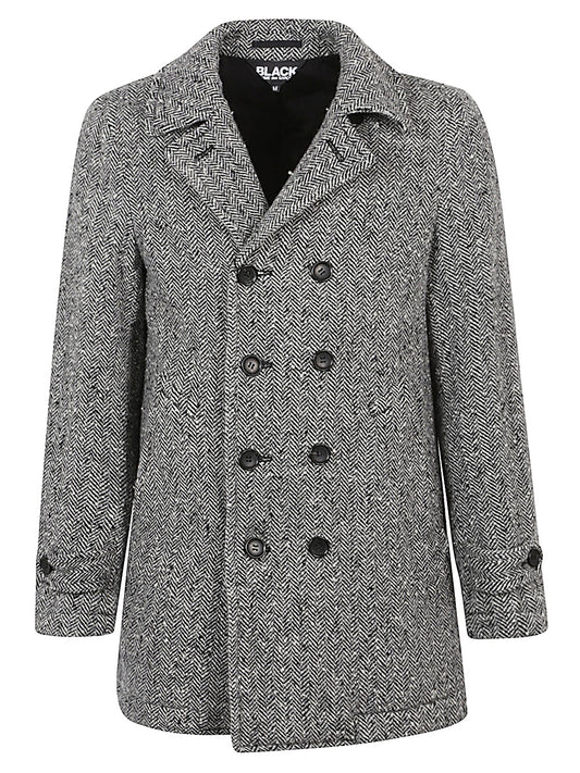 Wool double-breasted coat