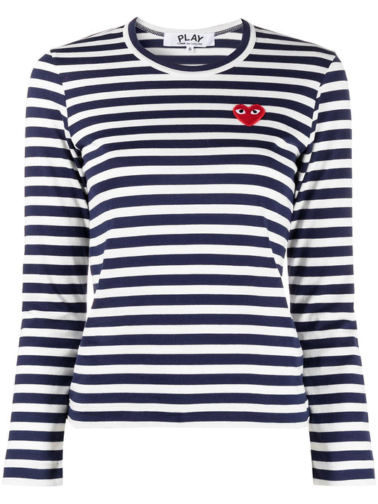 Logo striped cotton t-shirt