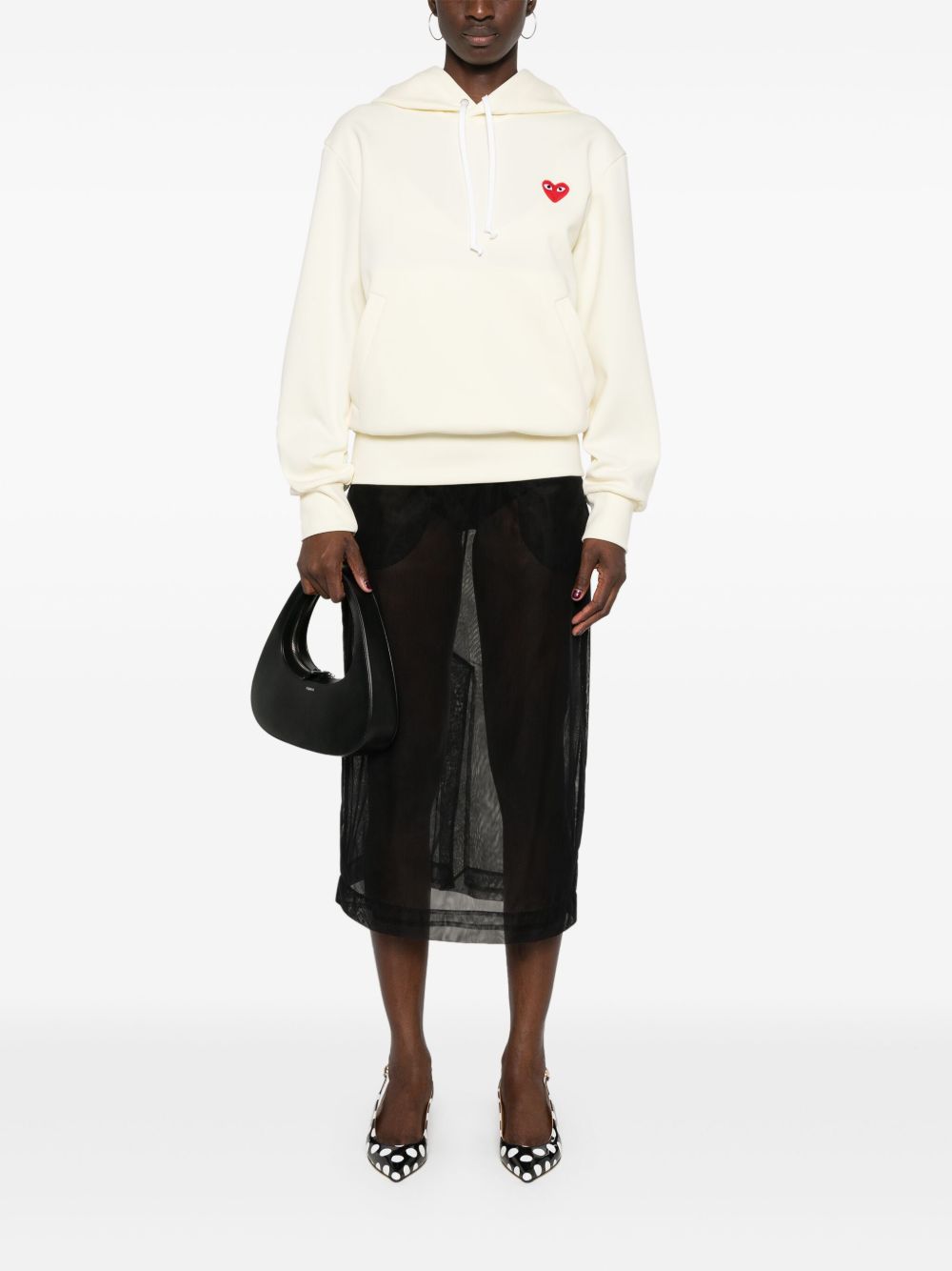 Logo cotton hoodie