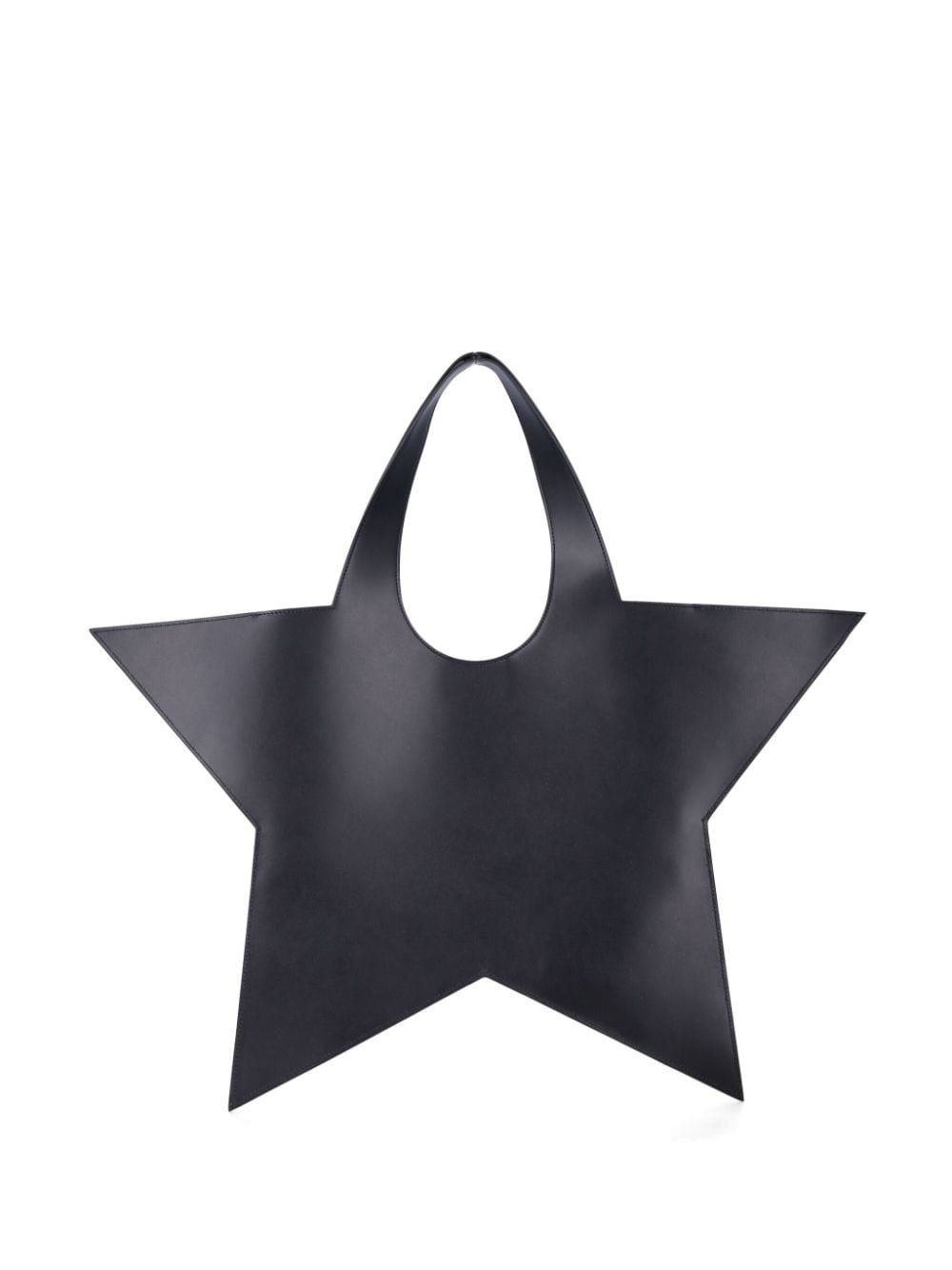 Star leather tote bag