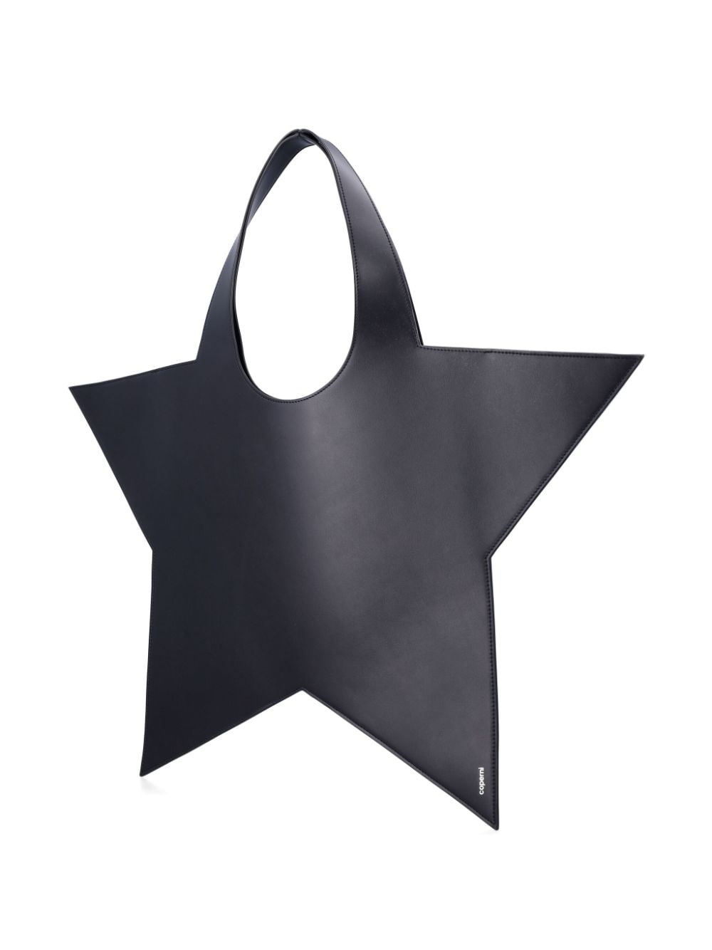 Star leather tote bag