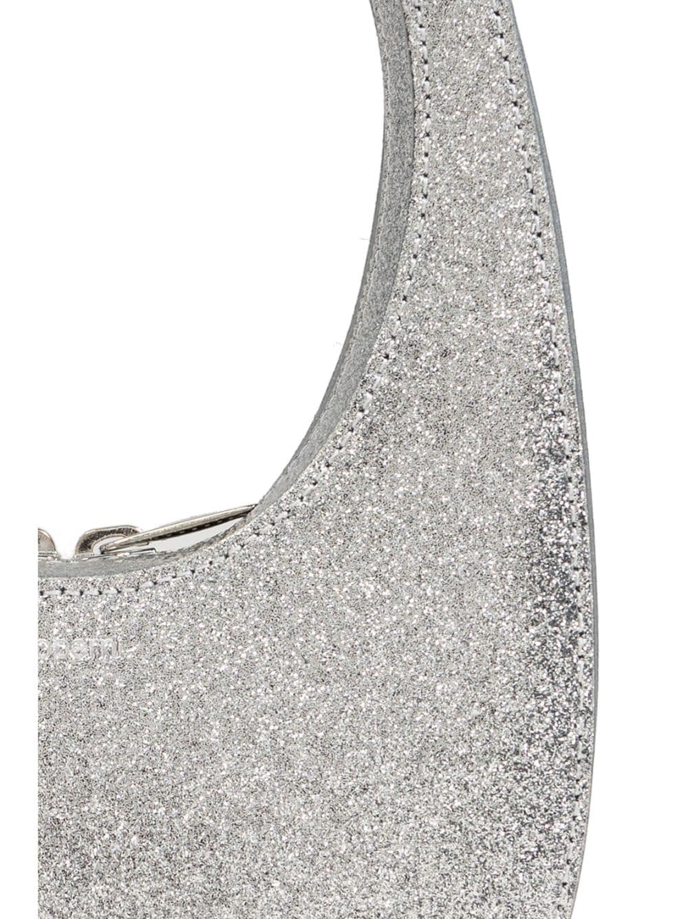 Swipe glitter mini leather handbag