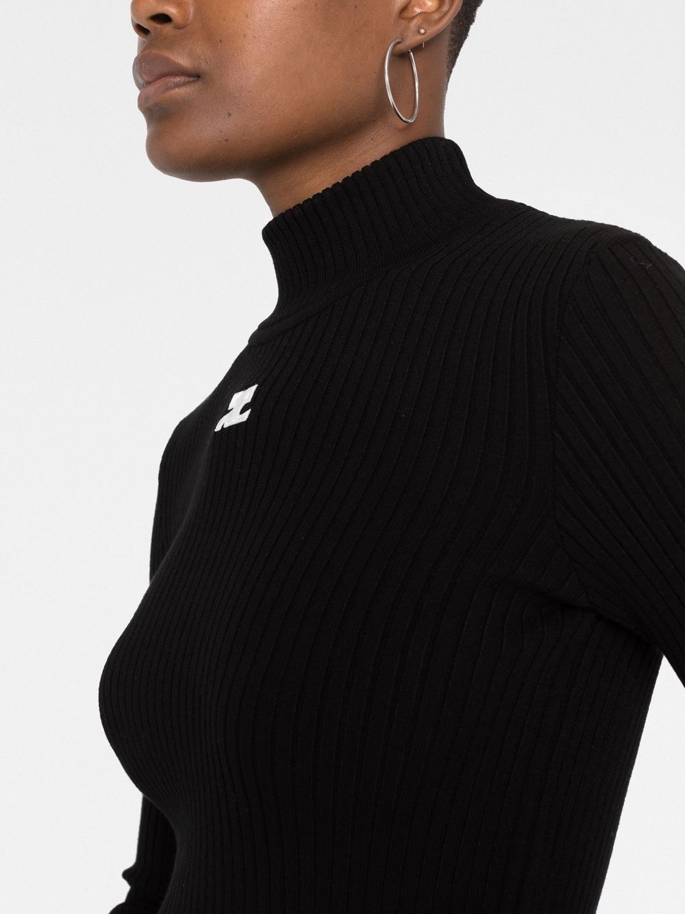 Logo turtle-neck sweater