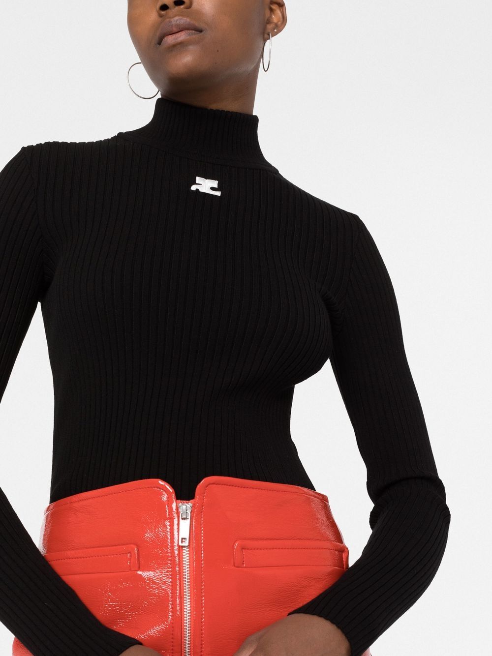 Logo turtle-neck sweater