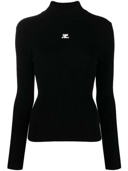 Logo turtle-neck sweater