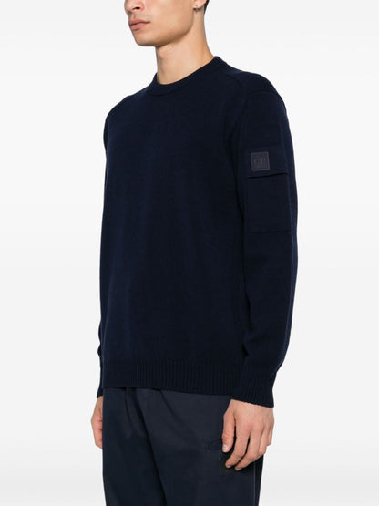 Wool crewneck sweater