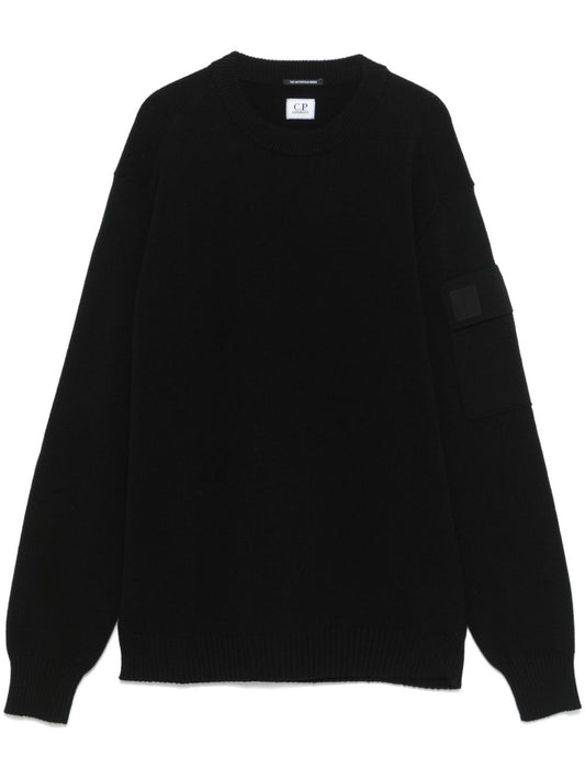 Wool crewneck sweater