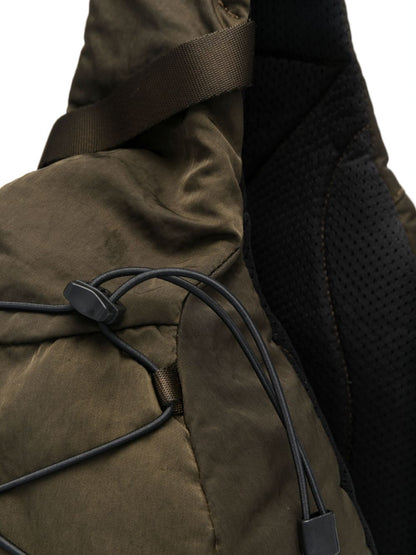 Nylon crossbody rucksack