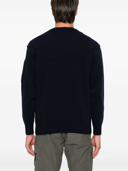 Wool crewneck sweater