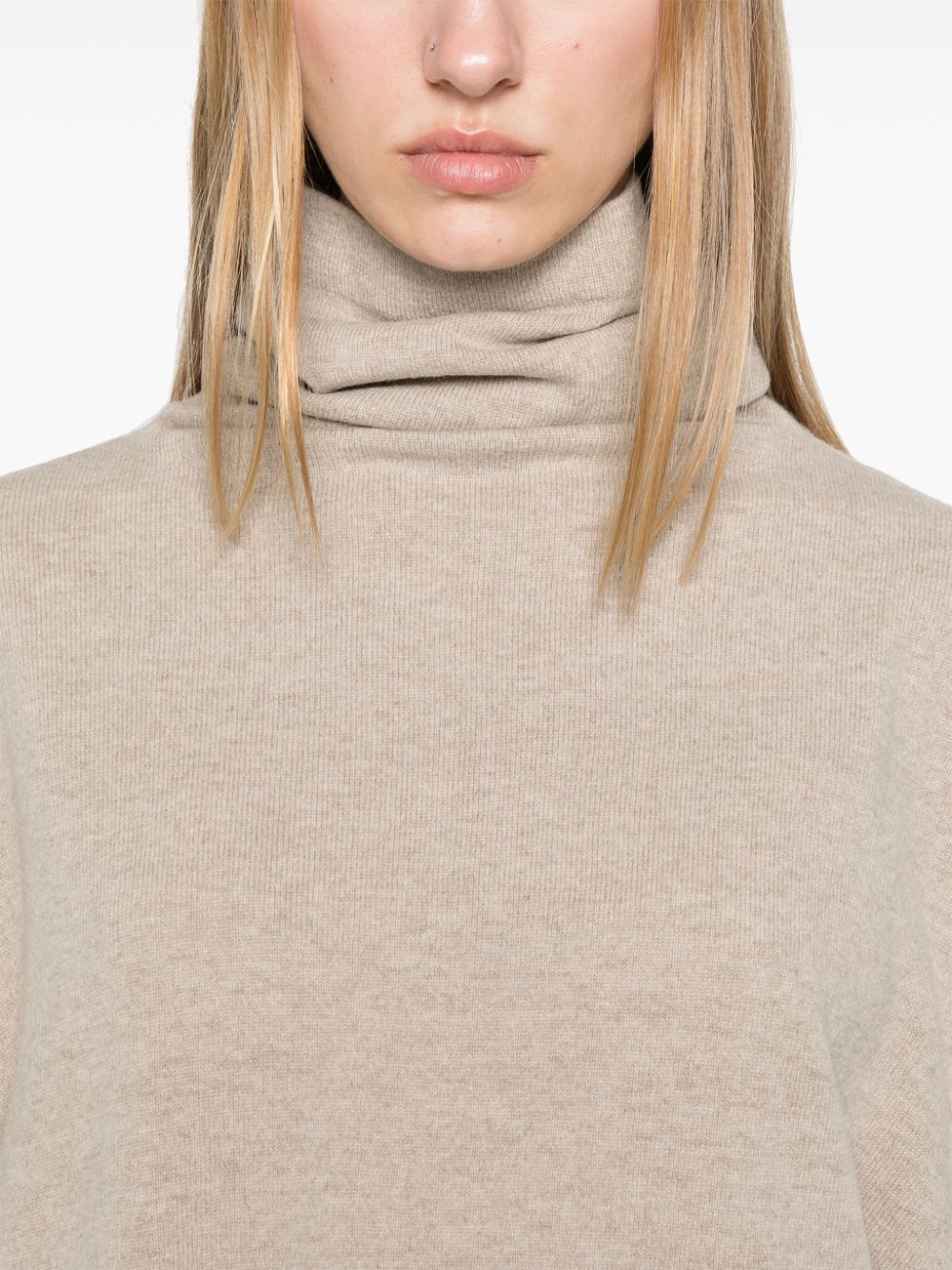 Wool turtle-neck sweater