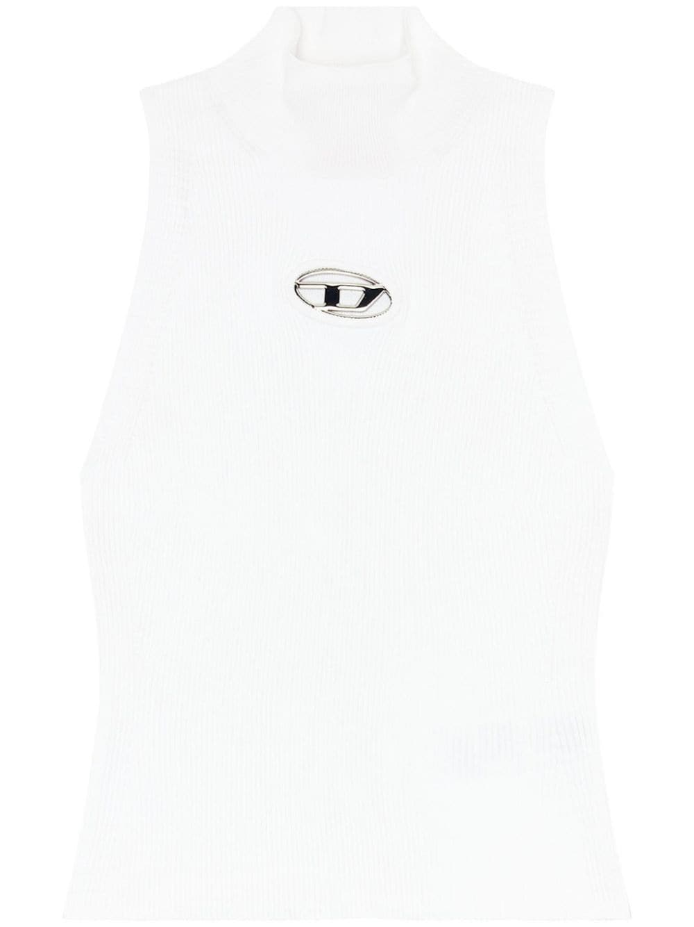 Cut-out logo tank top