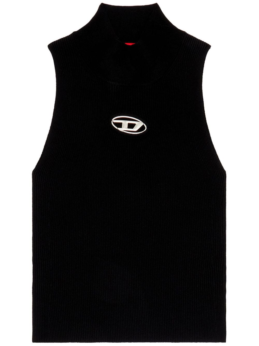 Cut-out logo tank top