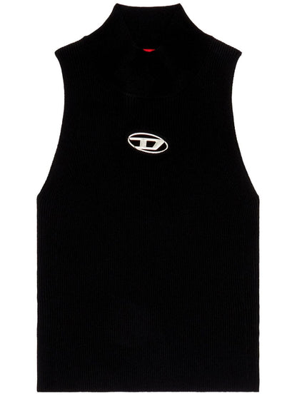 Cut-out logo tank top