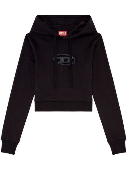 Logo cropped hoodie