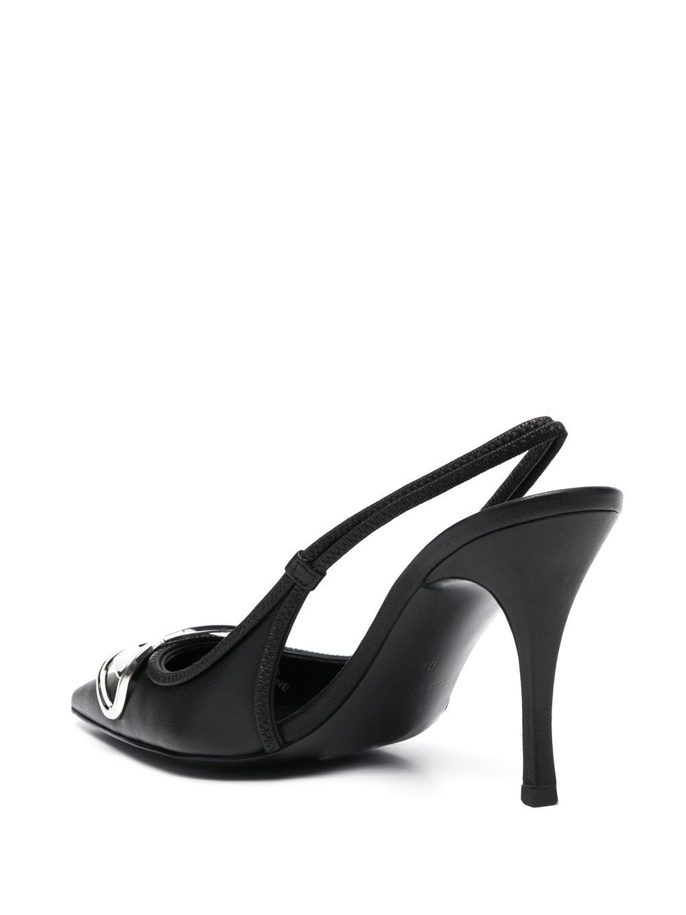 Venus leather slingback pumps