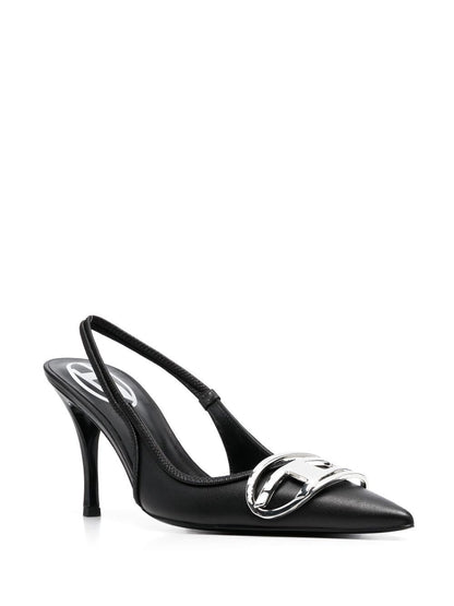 Venus leather slingback pumps