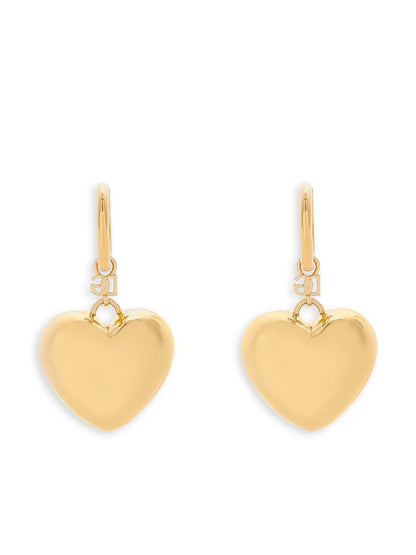 Heart pendant earrings