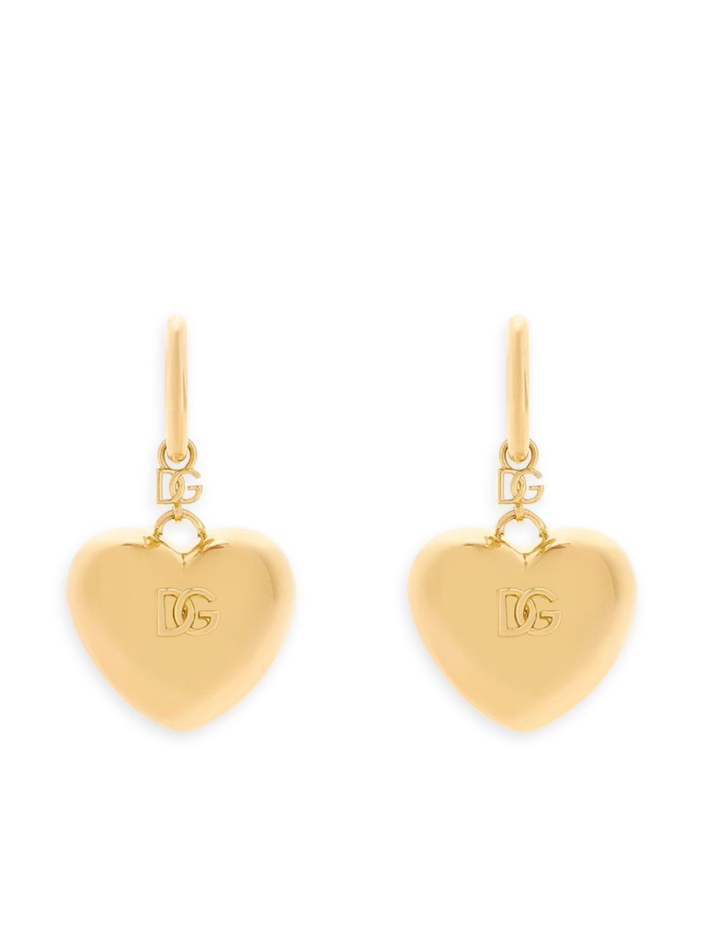 Heart pendant earrings