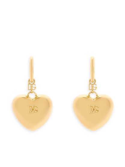 Heart pendant earrings