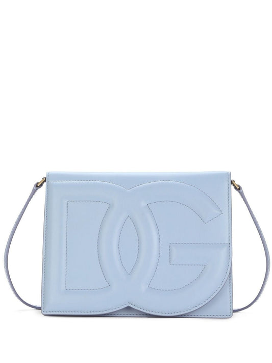 Dg logo leather crossbody bag