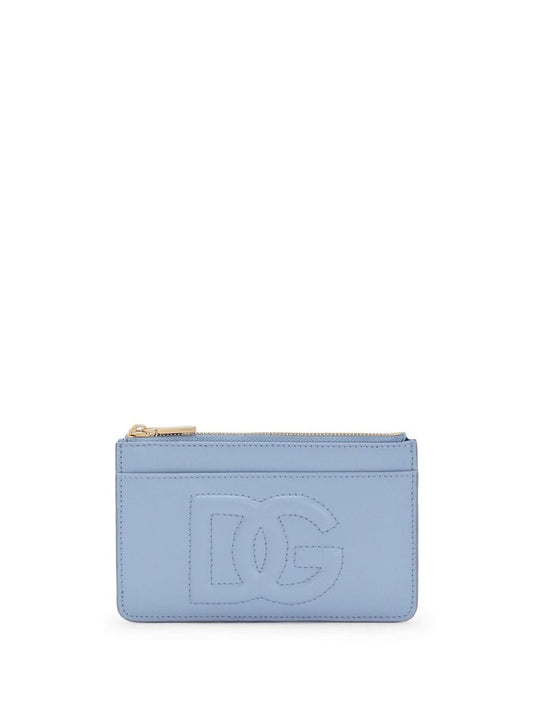 Dg logo leather card case