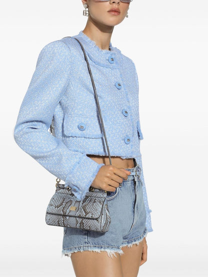 Wool tweed cropped jacket