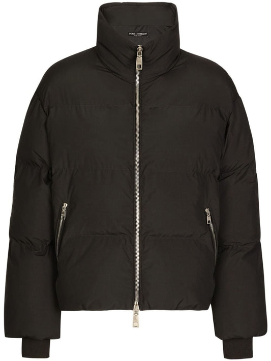 Nylon short down jacket