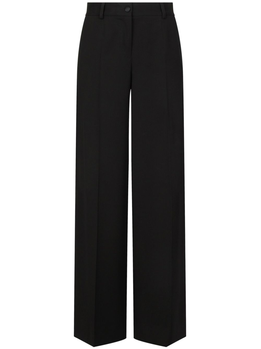 Wool flared trousers