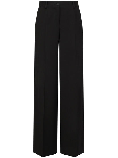 Wool flared trousers