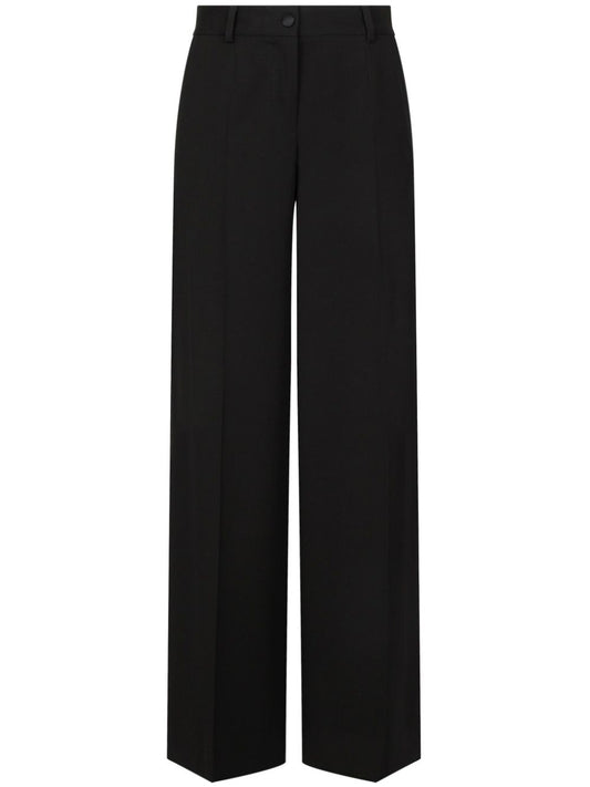 Wool flared trousers