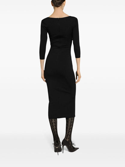 Knitted midi dress