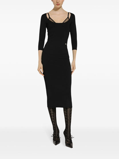 Knitted midi dress