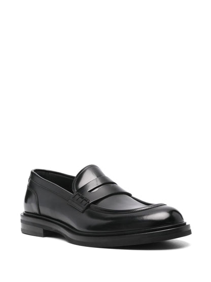 Leather loafers