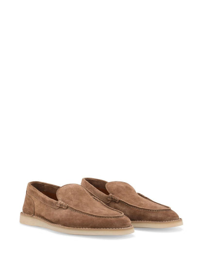 Suede leather loafers