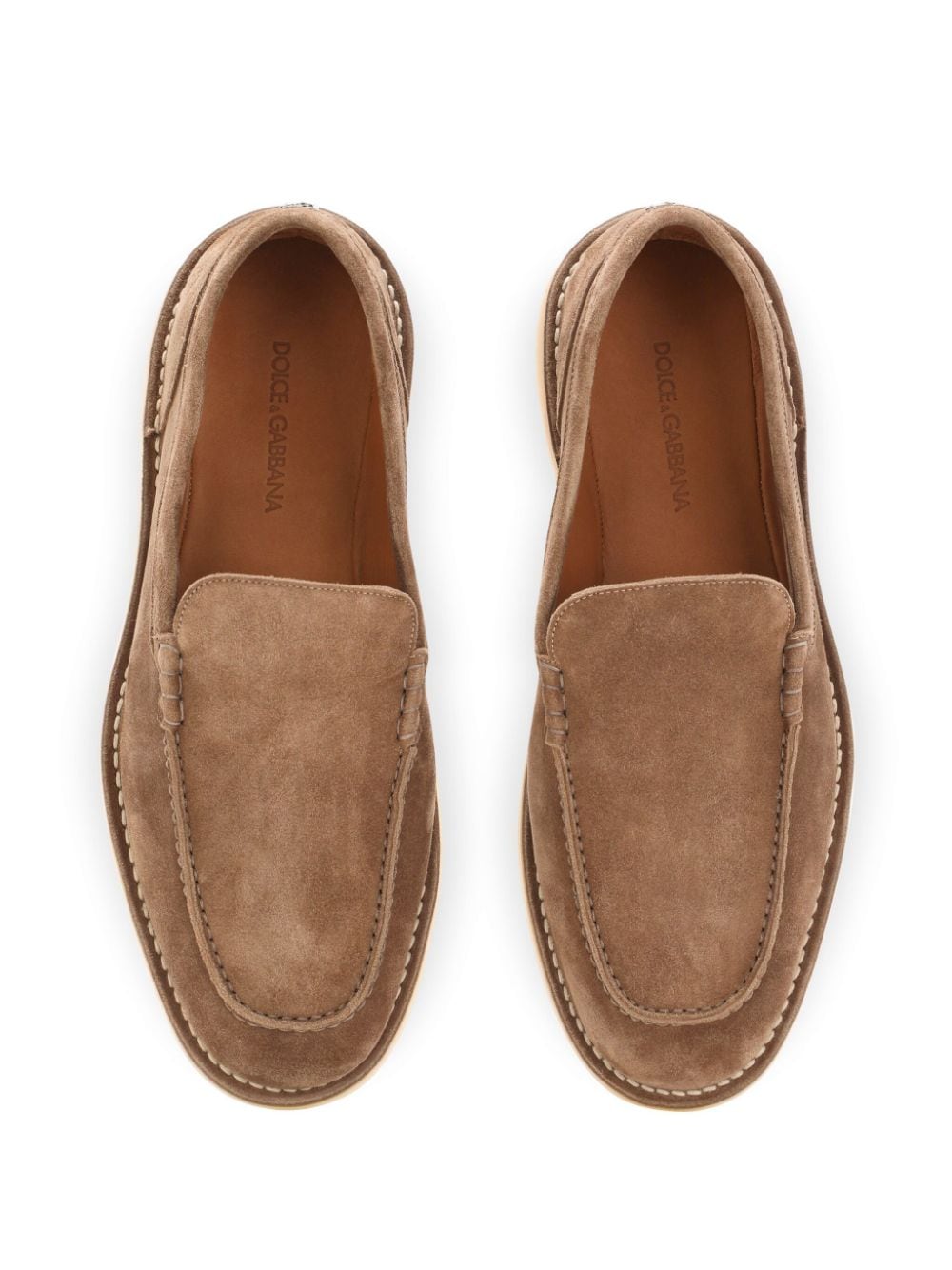 Suede leather loafers