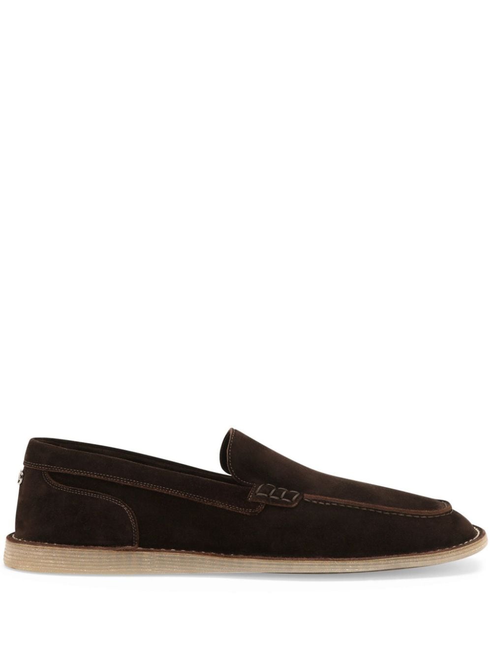 Suede leather loafers